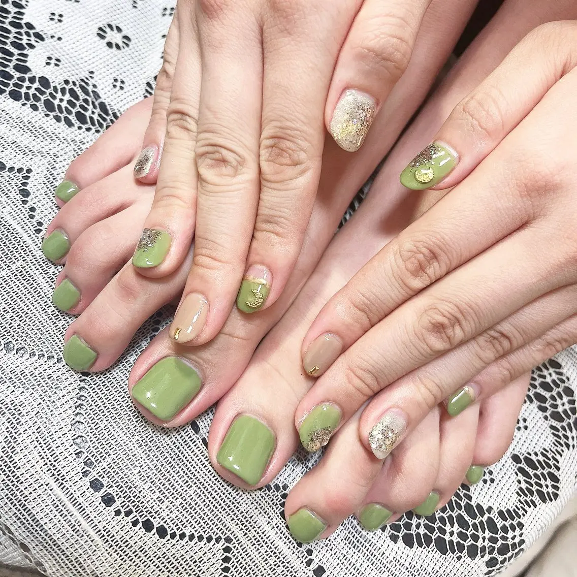 ❶【Foot】持ちの良いワンカラーの写真