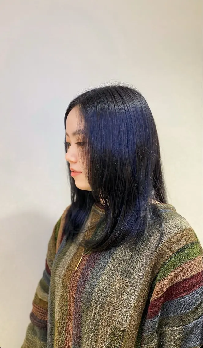 カラー JADE海璃 波巻きパーマのヘアスタイル