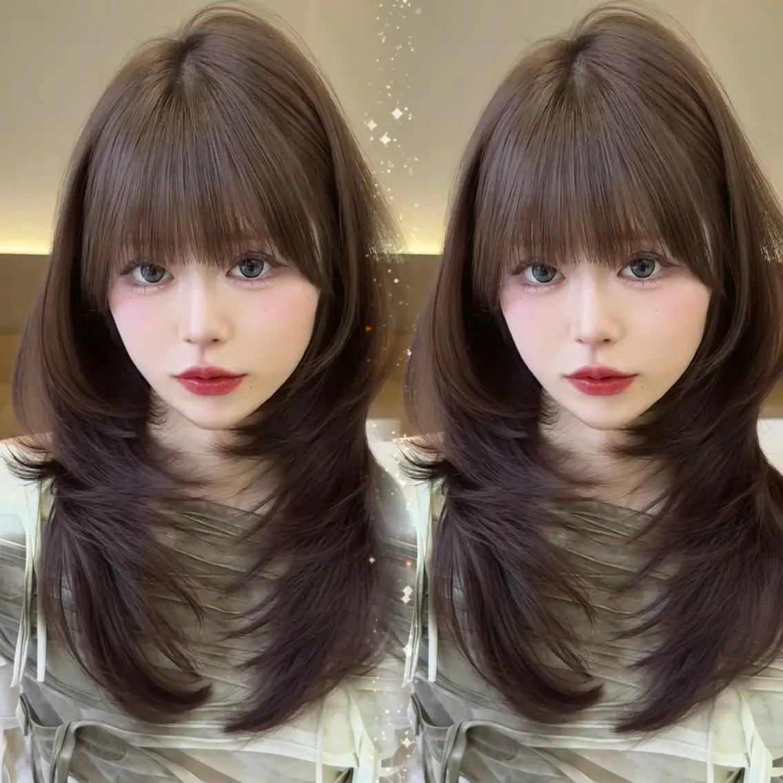 ミディアム ヘアカラー トリートメント Airi/ブリーチ なし艶カラー♡のヘアスタイル