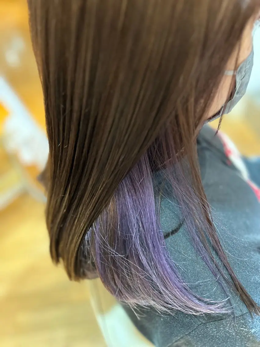 ロング カラー ブリーチ 柳内 まゆのヘアスタイル