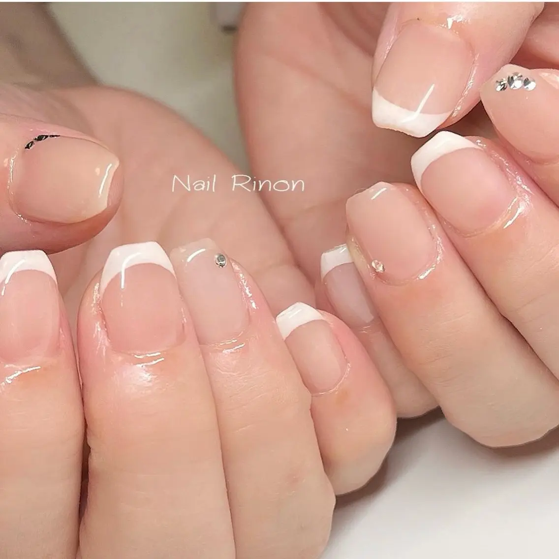 ネイル フレンチネイル ハンドネイル Nail Rinonのネイルデザイン