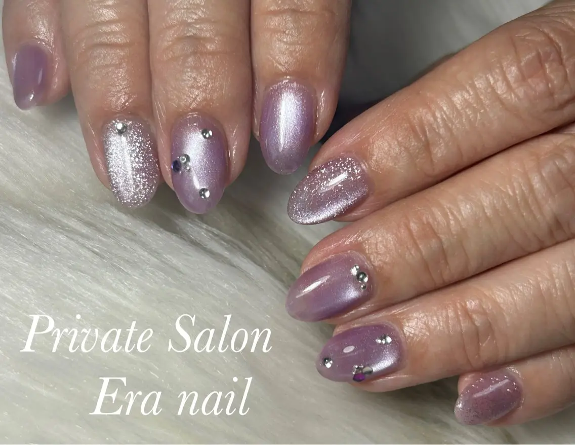 ネイル マグネットネイル ハンドネイル Era nailのネイルデザイン