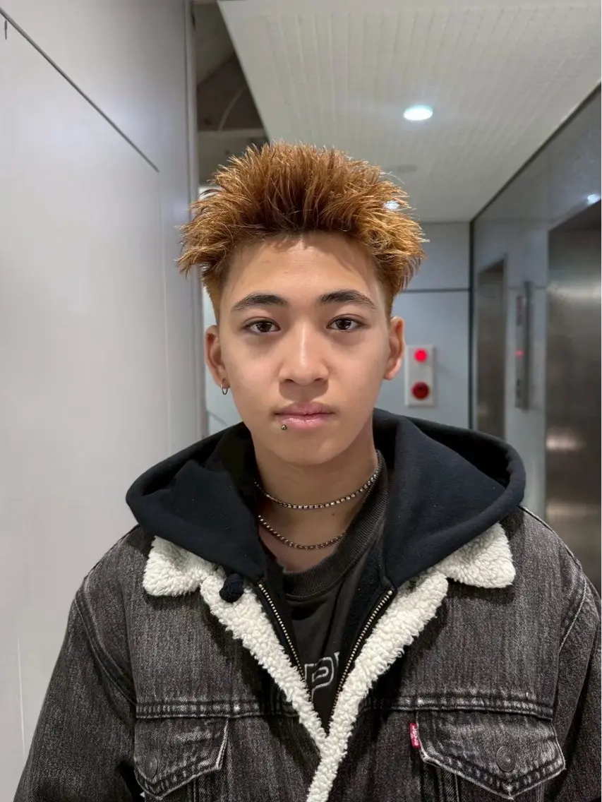 ショート メンズ スパイキーショート 刈り上げ ショートヘア メンズパーマカット 達人/涼のヘアスタイル