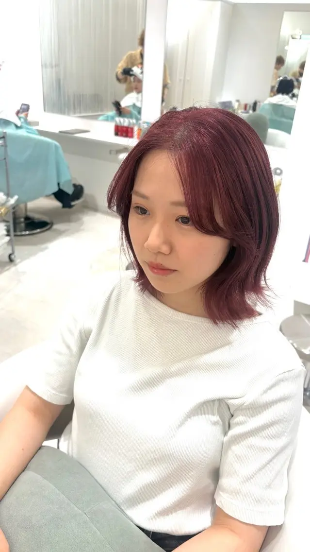 ミディアム カラー ヘアカラー Parve Mix￤ 石原 響子🧸のヘアスタイル