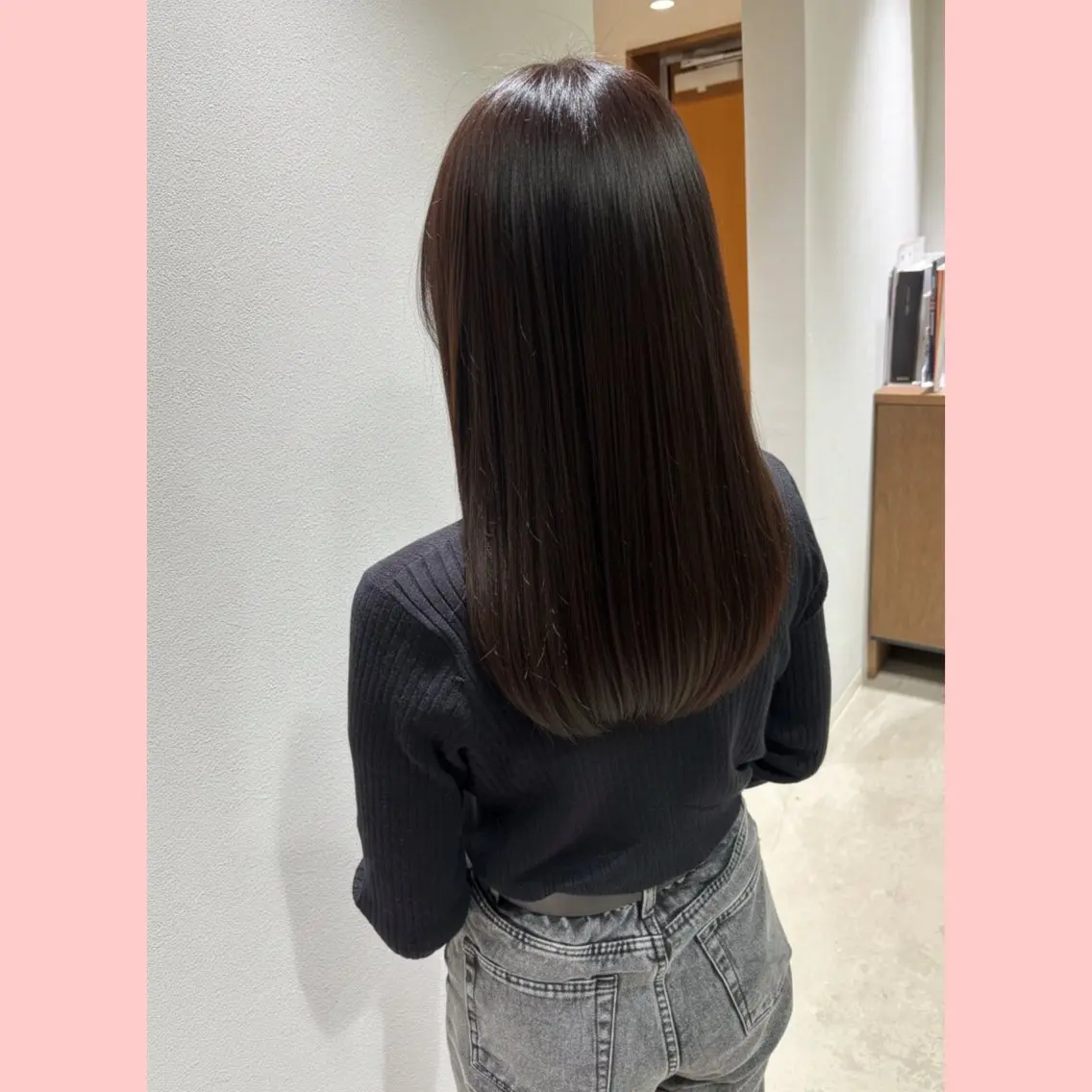 ロング カット 縮毛矯正 トリートメント 髪質改善ストレート 笹沼陸矢のヘアスタイル
