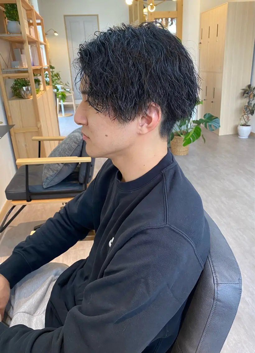 パーマ メンズ カット パーマ 内野 友貴のヘアスタイル