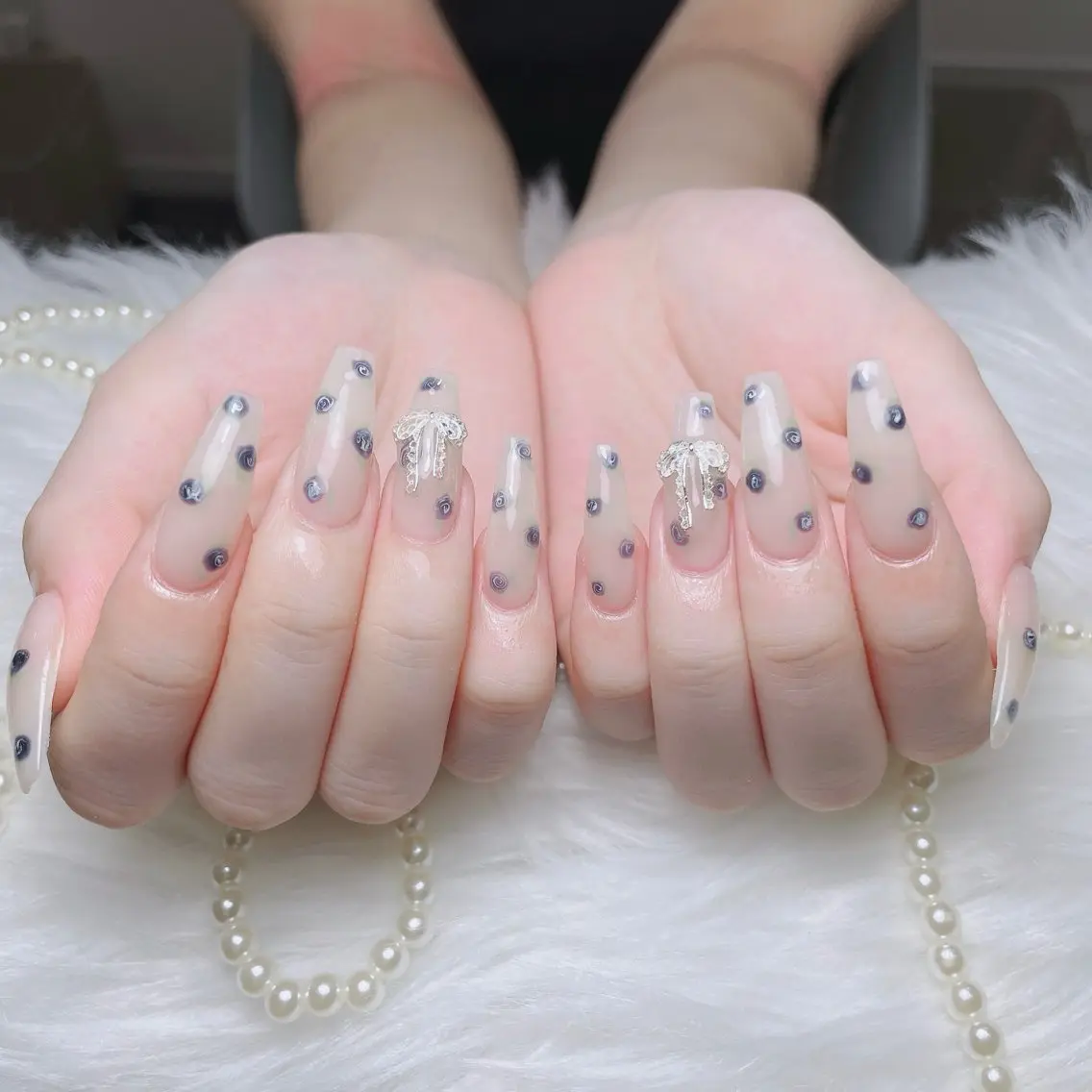 ネイル アートネイル オーロラネイル フレンチネイル ジェルネイル グラデーション ハンドネイル Sora nail 長さ出し専門店のネイルデザイン