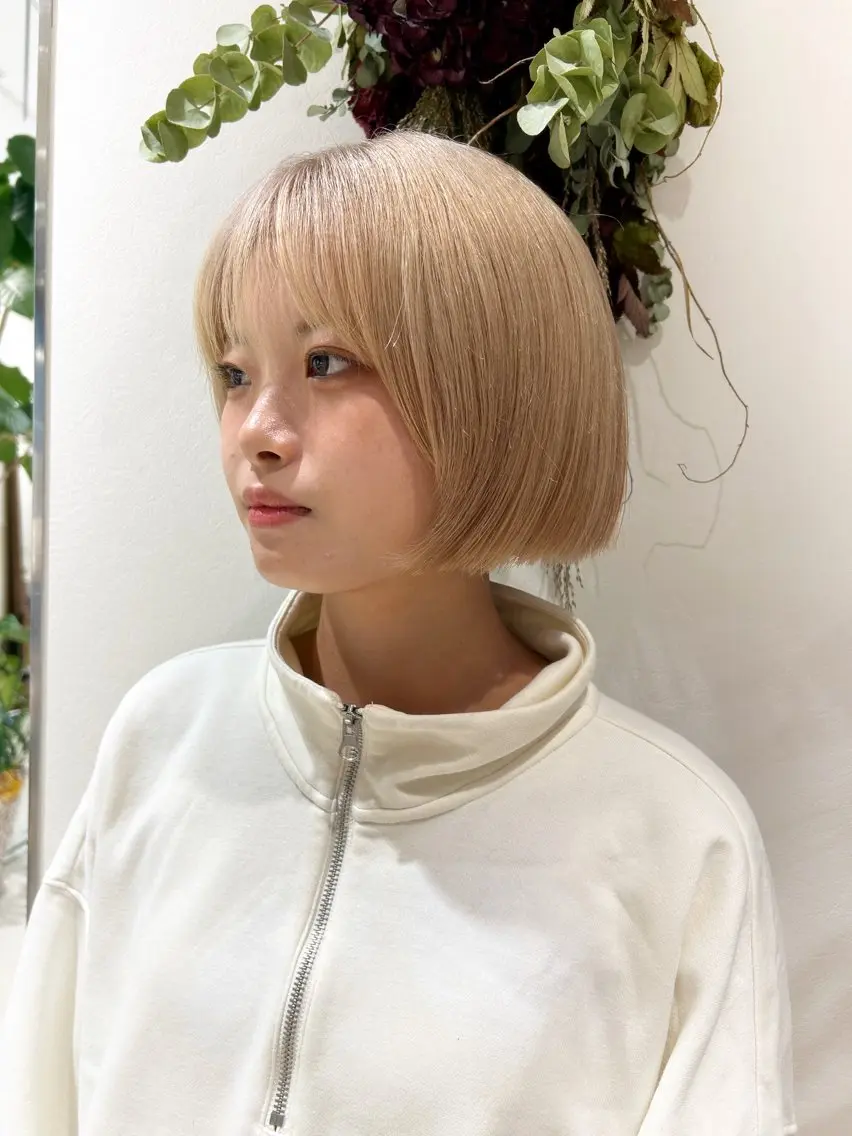 ショート カラー カット ヘアカラー トリートメント ハイトーン/エクステ /🎀YUINA🎀のヘアスタイル