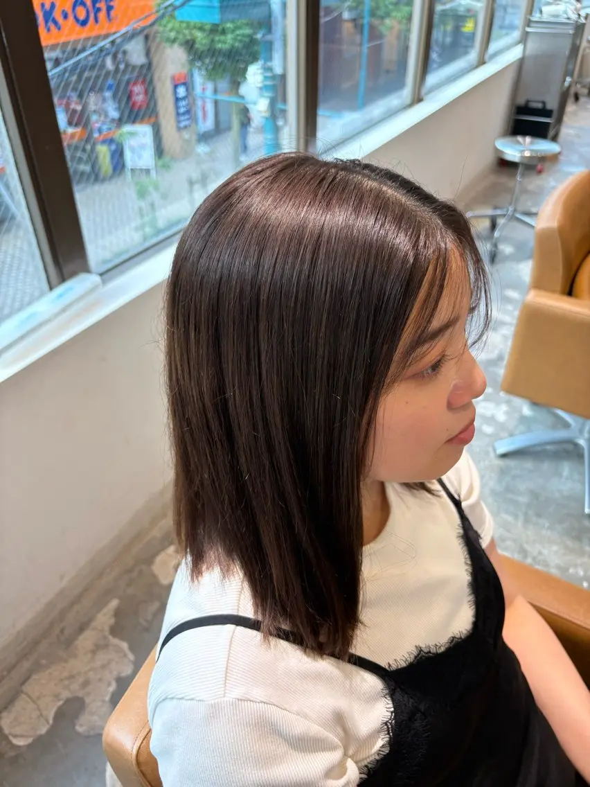 セミロング 縮毛矯正 メンズカット🧤 Cocoaのヘアスタイル