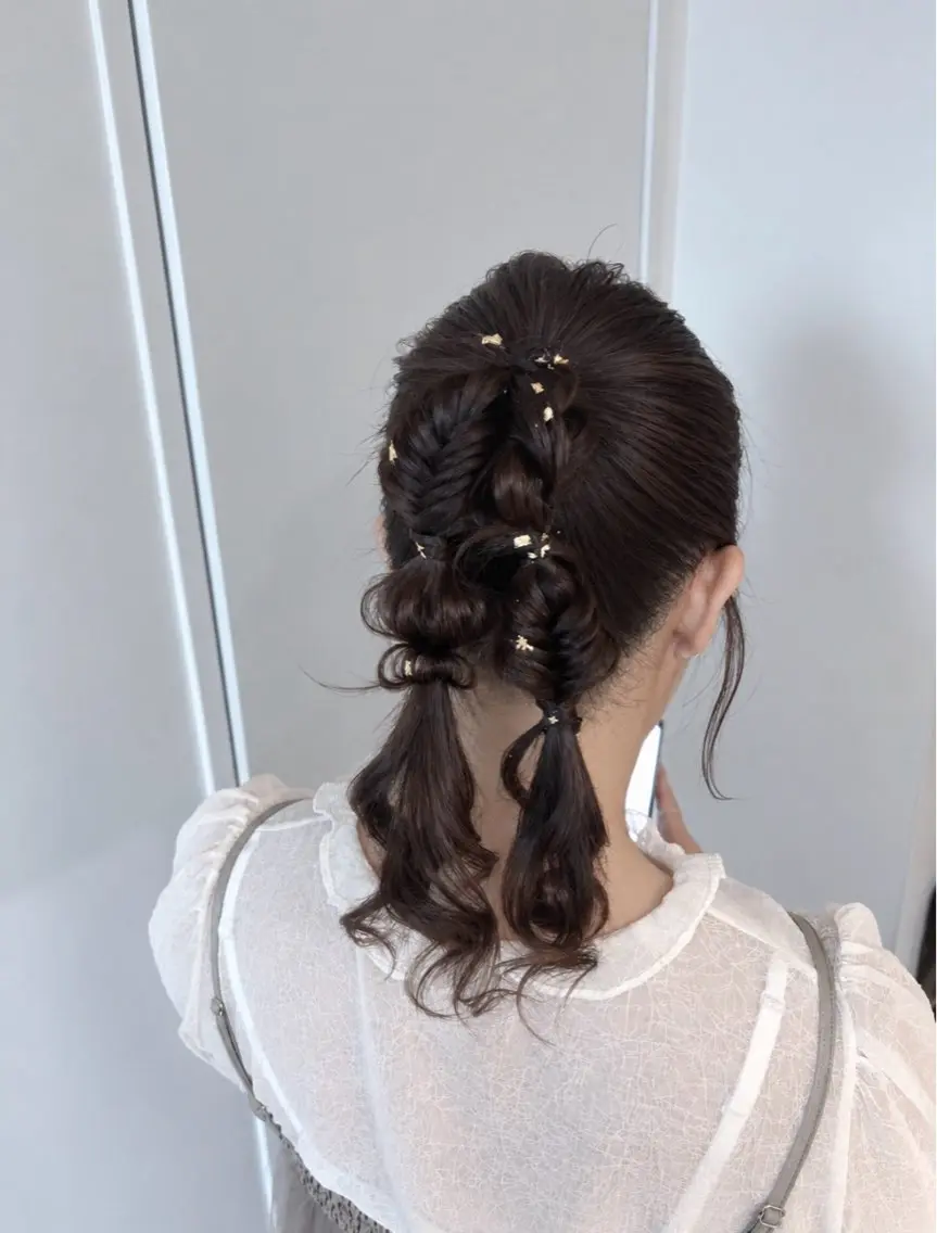 ミディアム ヘアアレンジ ヘアセット 表参道/アレンジ💐 /艶カラー/kahoのヘアスタイル