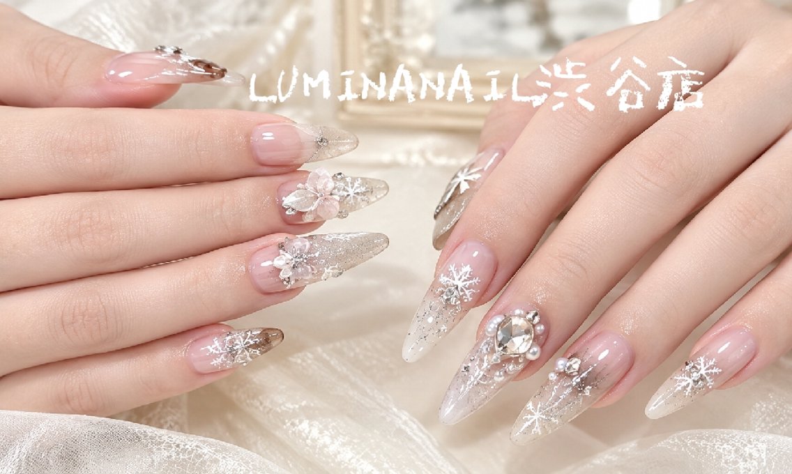 セミロング LUMINA NAIL渋谷店のネイルデザイン