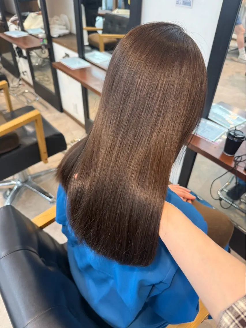 セミロング カラー ヘアカラー 松本 倫のヘアスタイル