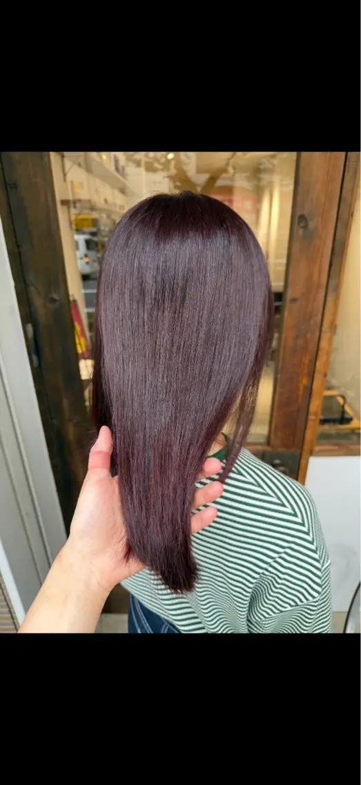 セミロング カラー ヘアカラー トリートメント 森岡 涼汰のヘアスタイル