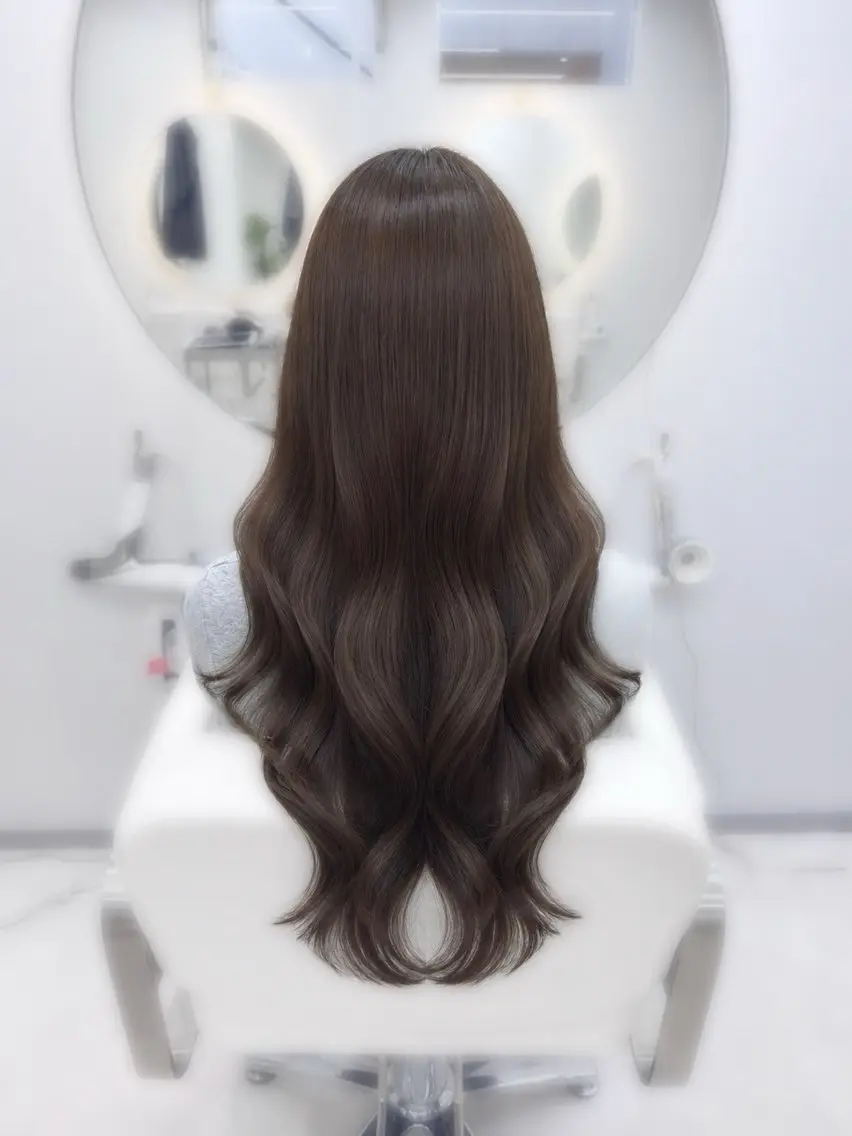 ロング カット ヘアカラー 透明感カラー🎀 Yui🎀のヘアスタイル