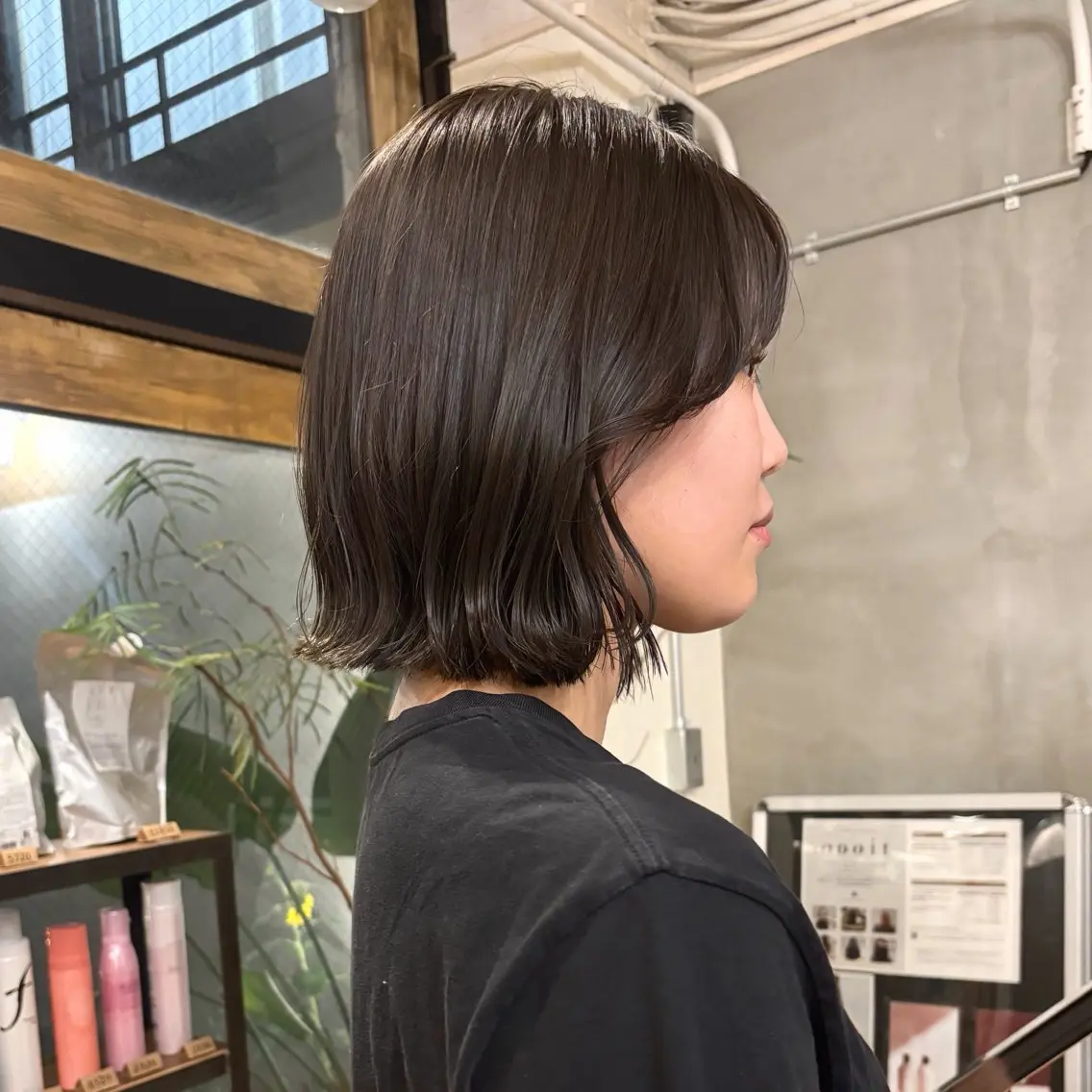 似合わせボブカットの写真