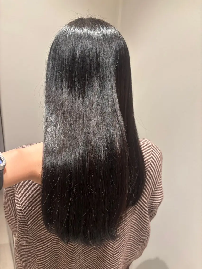 ご新規様価格✨カット+柔らか美髪酸性ストレート+上質ミルボン3step treatment🪼の写真