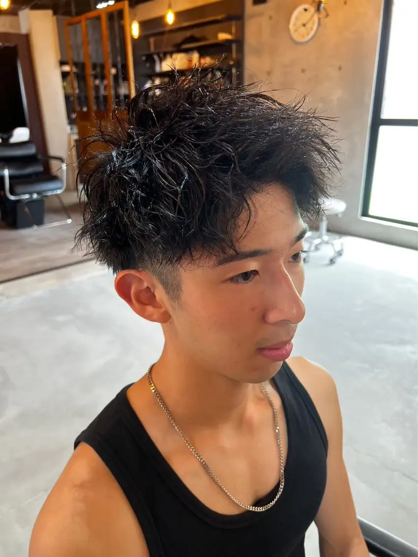 パーマ メンズ ツイスパ特化 TOSHIYAのヘアスタイル