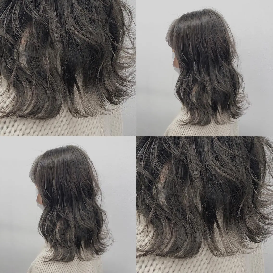 セミロング カラー パーマ ヘアアレンジ メンズ キッズ ネイル マツエク・マツパ 上品＆韓国風 🥀海心🥀のヘアスタイル