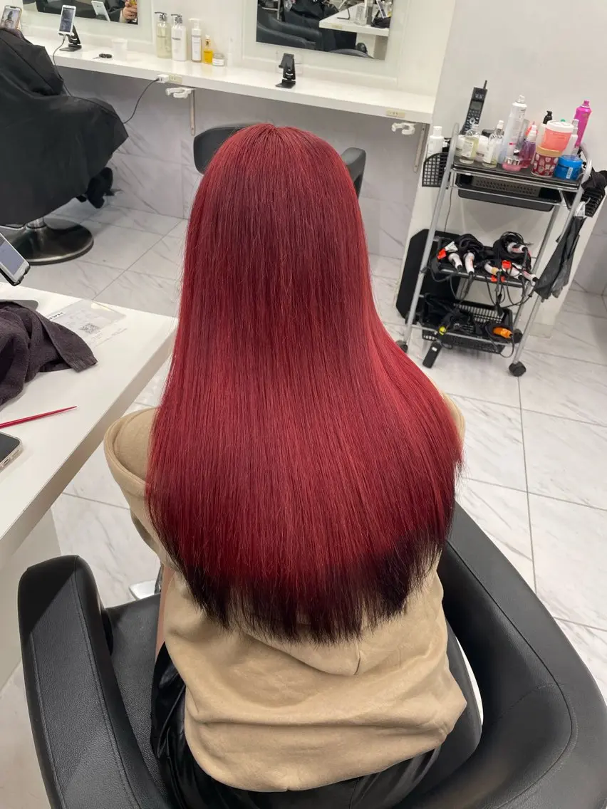 ロング カラー ヘアアレンジ ヘアカラー トリートメント ヘアセット 💗横浜美容室 💗HARUNAのヘアスタイル