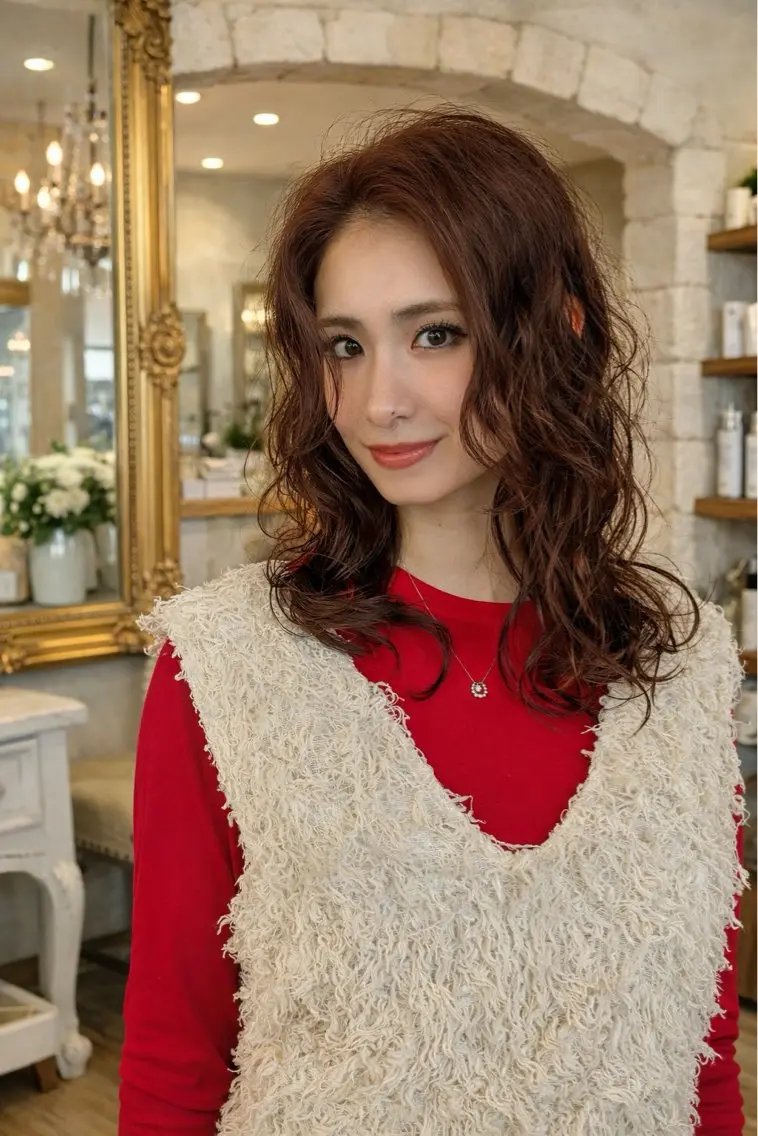ミディアム カラー イルミナカラー カット ヘアカラー grand juteのヘアスタイル