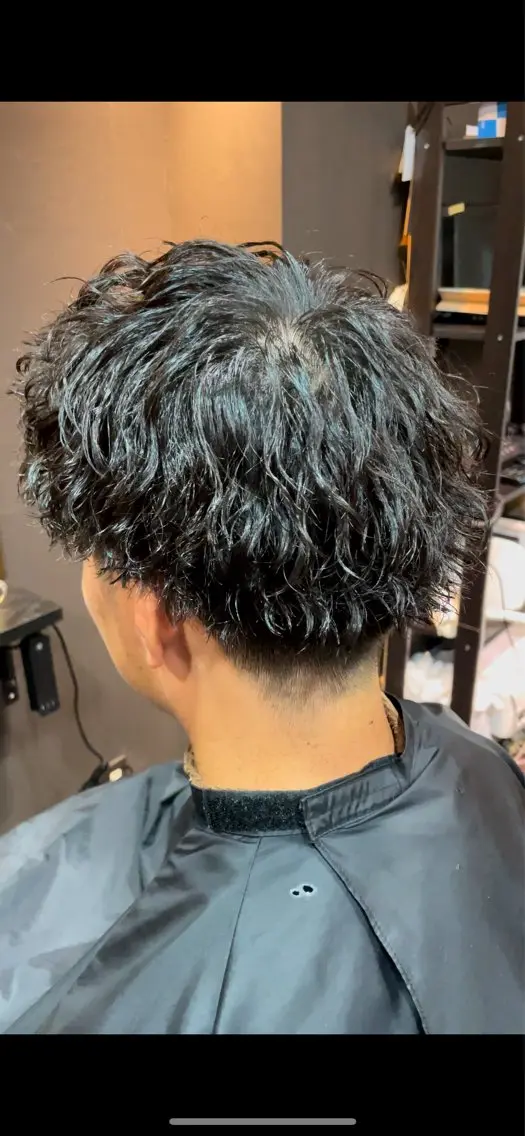 パーマ メンズ 木下 龍斗のヘアスタイル