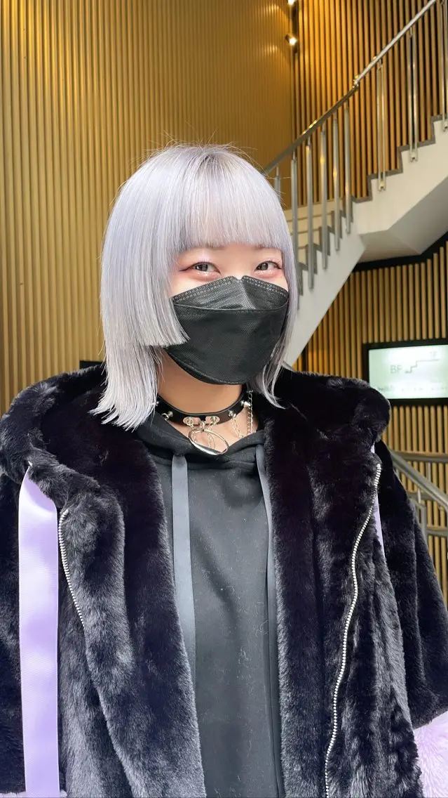 ミディアム ヘアカラー 艶髪/ブリーチカラー 蓮のヘアスタイル