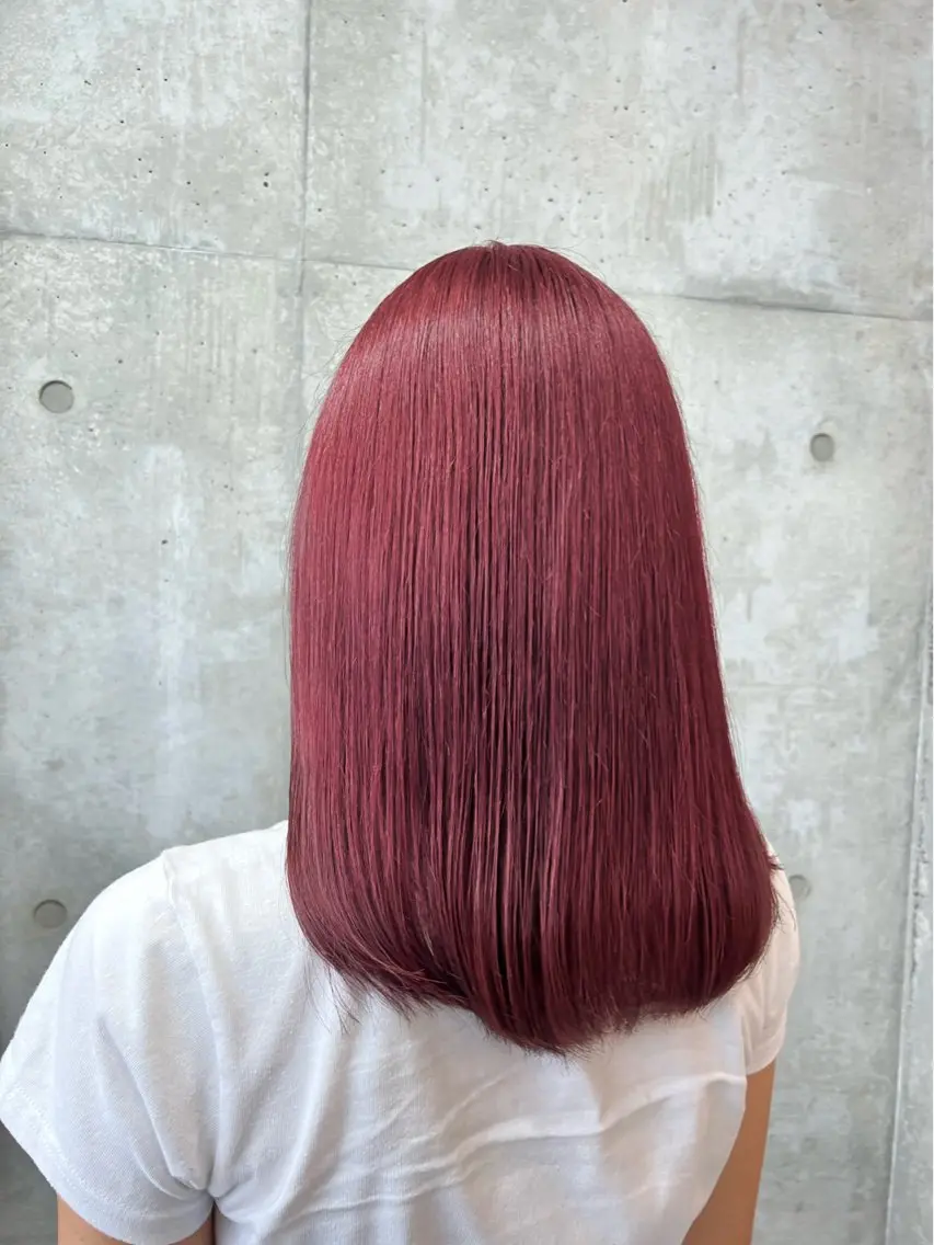 セミロング カラー ブリーチカラー/ 寺口佳希のヘアスタイル