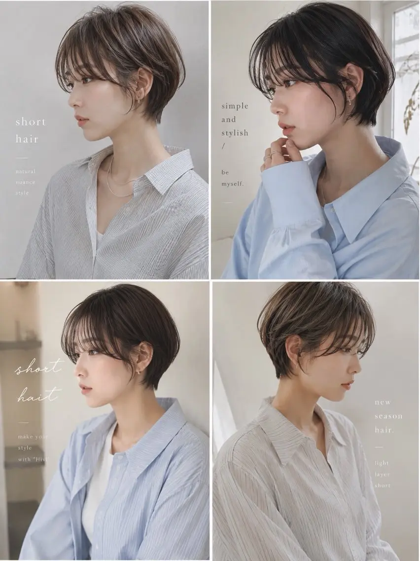 ショート 🌻似合わせ×透明感 🫧みれい🧸のヘアスタイル