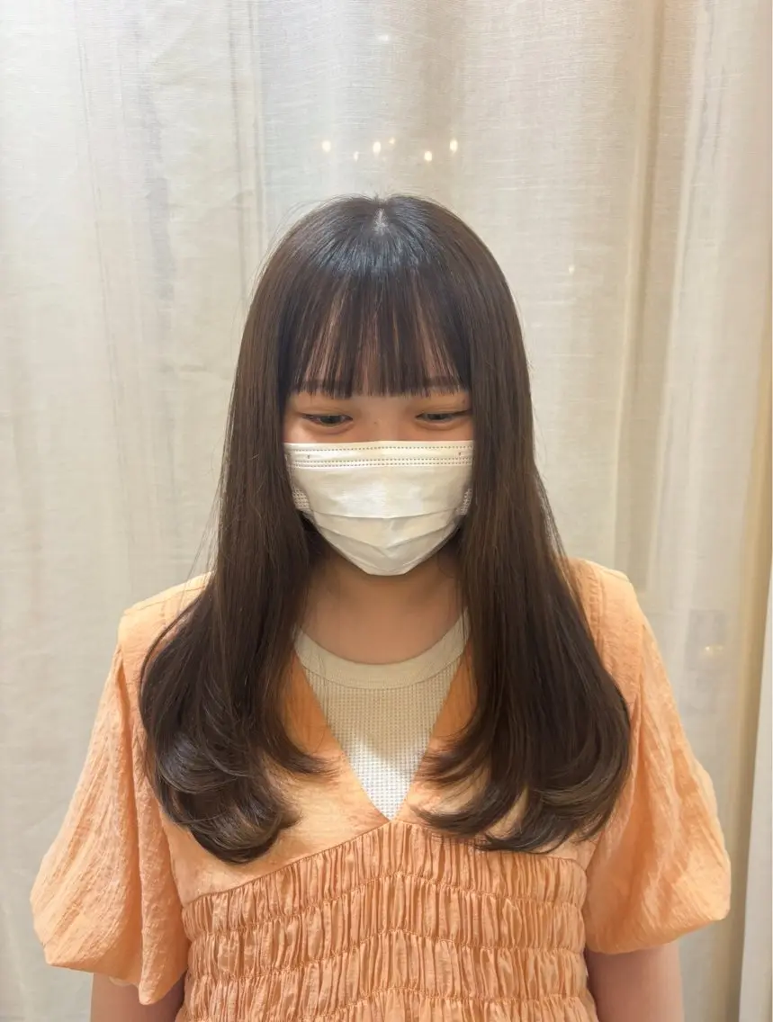 ロング カット ヘアカラー トリートメント レイヤー×髪質改善 hinanoのヘアスタイル