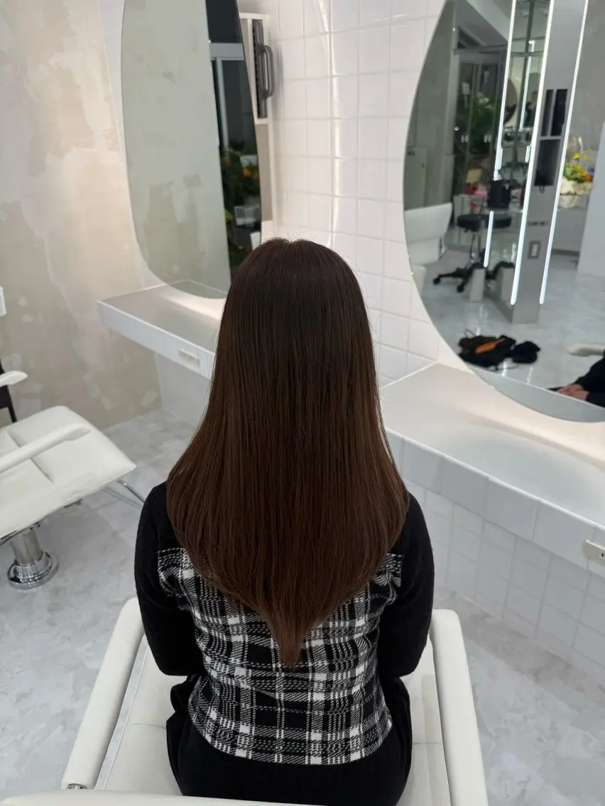 ロング カラー 透明感カラー 💋🩷りなのヘアスタイル