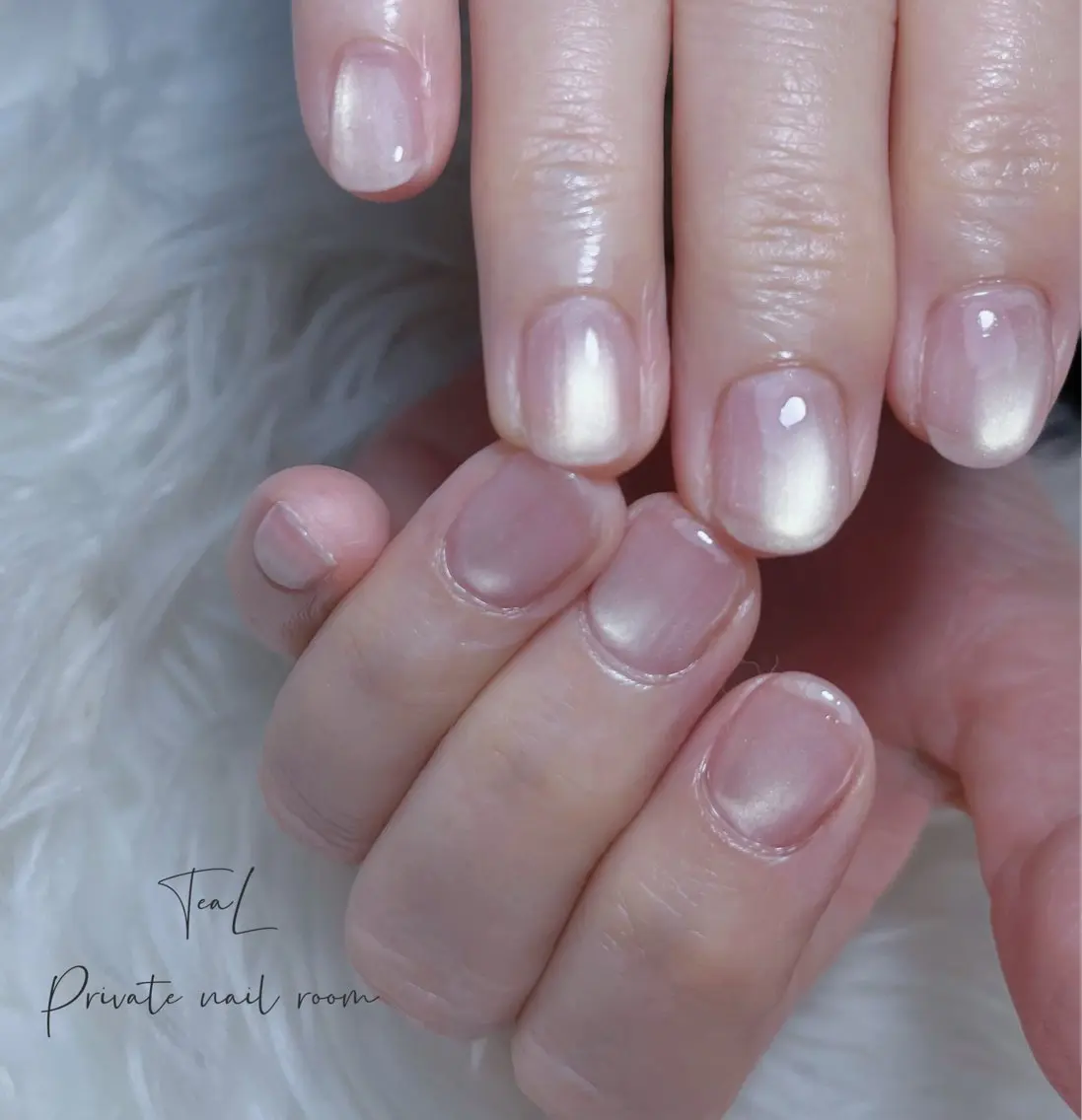 ネイル シンプルネイル ハンドネイル TeaL nailのネイルデザイン