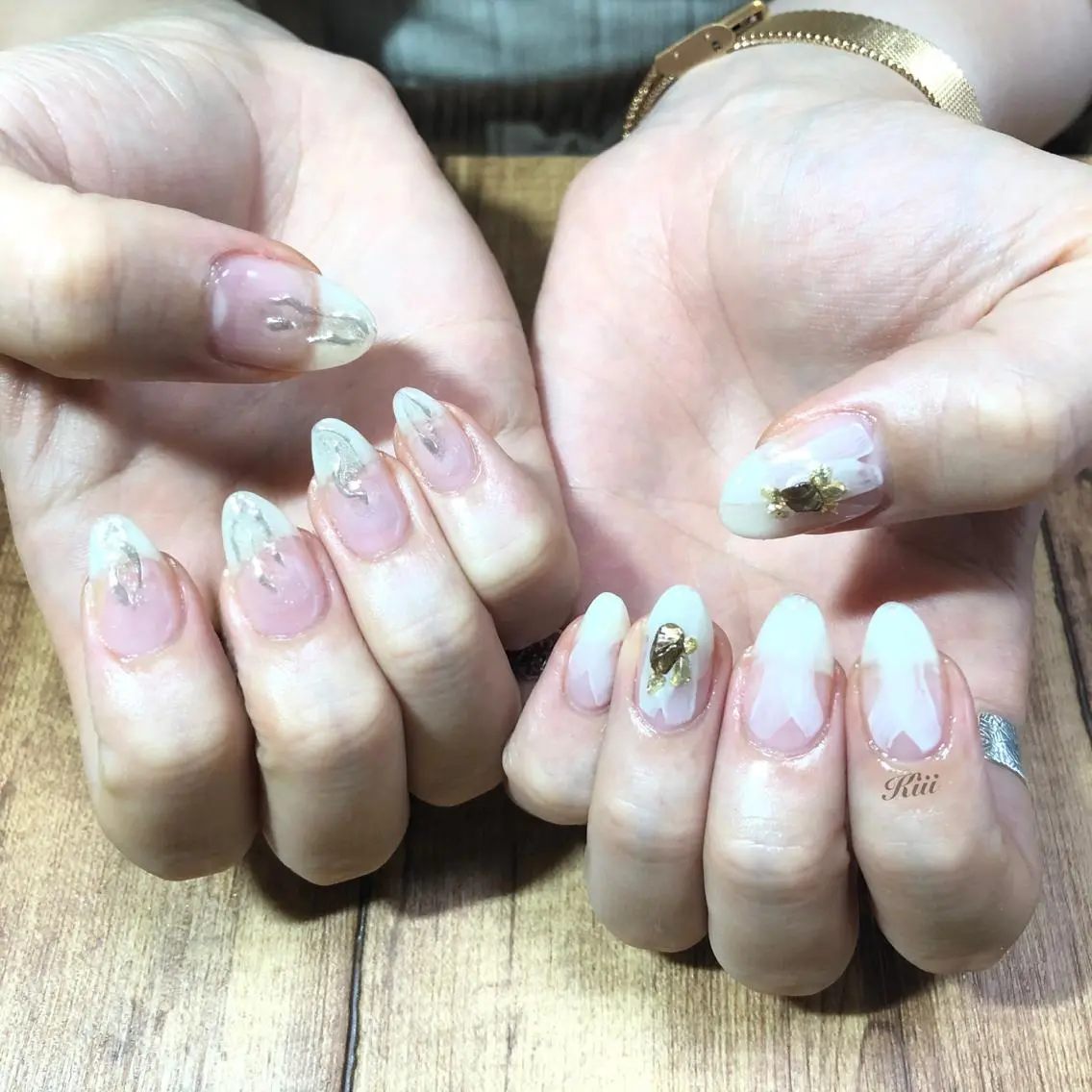 ネイル ハンドネイル フットネイル kiii.__ ✴︎*のネイルデザイン