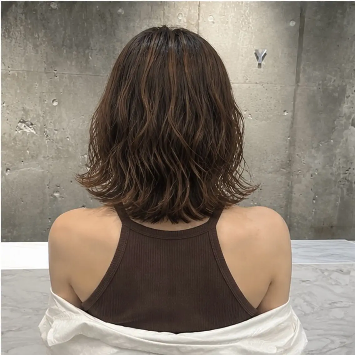 ミディアム パーマ 似合わせパーマ 募集中/ゆずのヘアスタイル