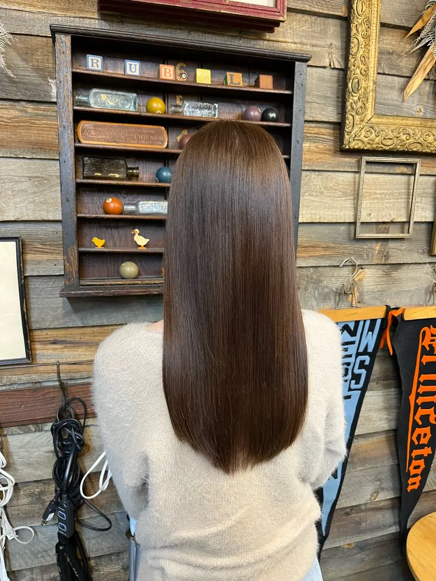 ロング カラー ベージュカラー ラベンダーカラー ラベンダーベージュ ヘアカラー 川崎 かなでのヘアスタイル