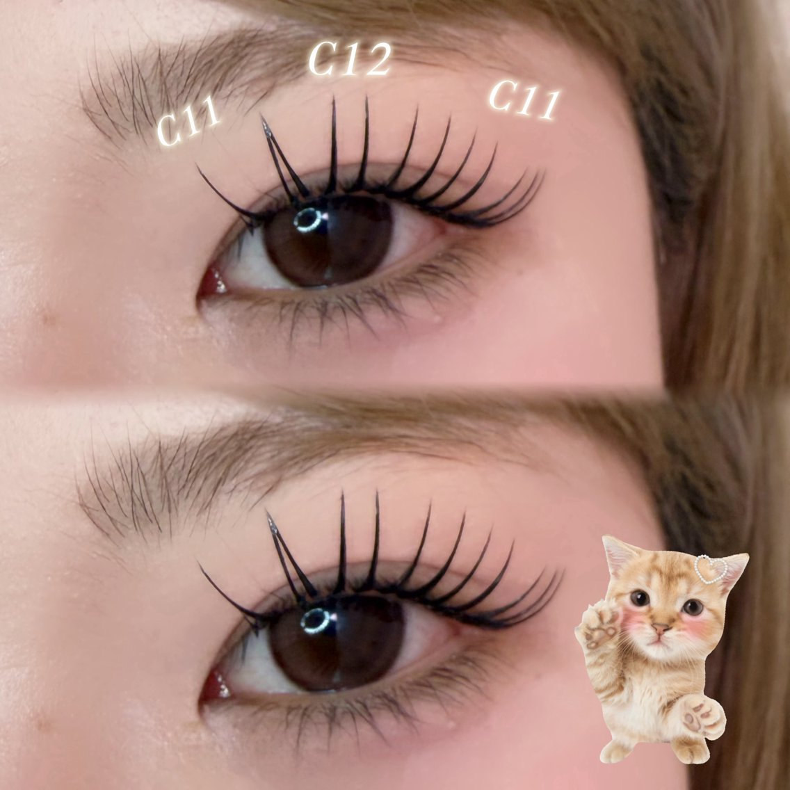 マツエク・マツパ 𝙀𝙔𝙀𝙇𝘼 𝙃𝘼𝙉𝘼🎀のマツエク・マツパデザイン