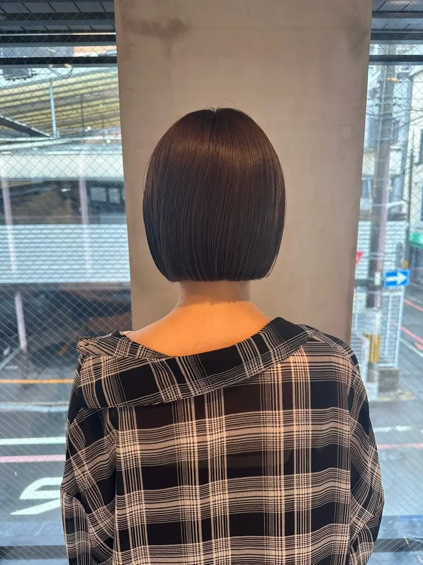 ショート 縮毛矯正・ボブ 福島立也のヘアスタイル