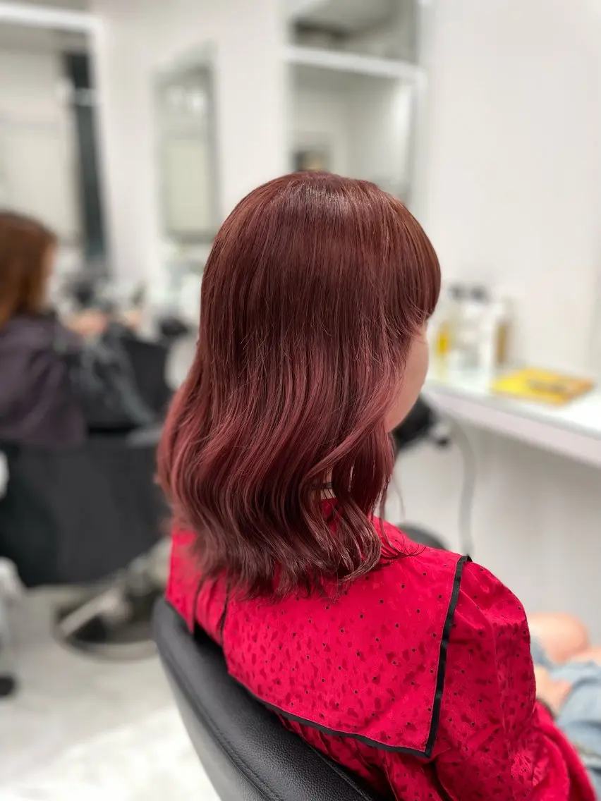 セミロング カラー ベージュカラー ブロンド ピンクカラー ピンクベージュ ヘアカラー トリートメント ヘアセット ❄最強かわいいカラー ❄️MINA❄️のヘアスタイル