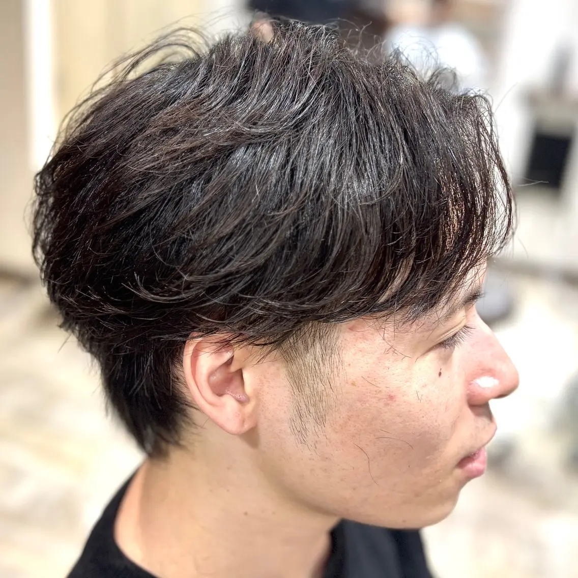 ショート パーマ メンズ カット パーマ 💥桜木町メンズ専門 💥ルキのヘアスタイル