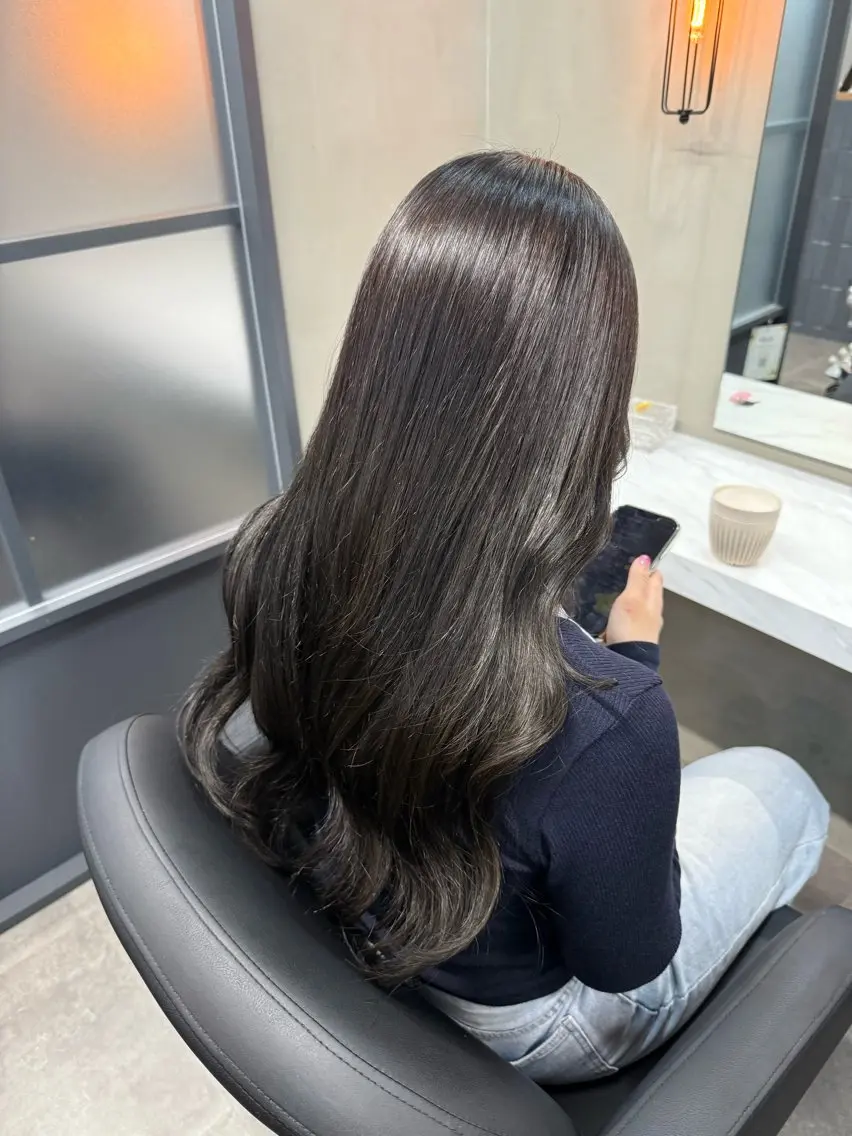 ロング カラー ヘアカラー 木村 智美のヘアスタイル