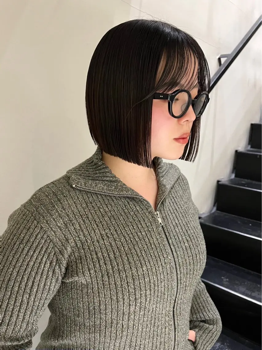 ショート ボブ カット 小顔ボブ jilblanカホのヘアスタイル