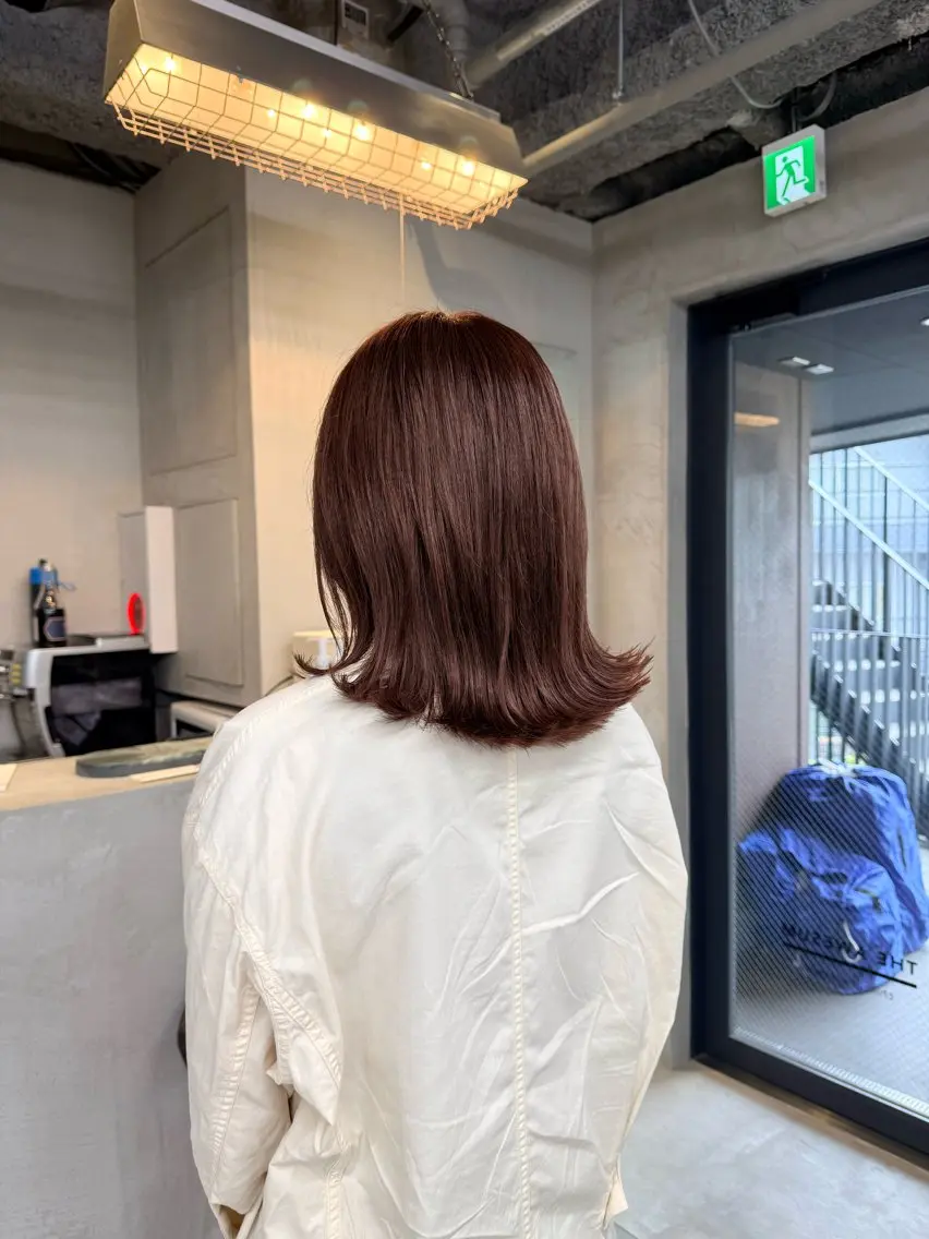 セミロング ヘアカラー トリートメント ヘッドスパ KURUMI SHIMAのヘアスタイル