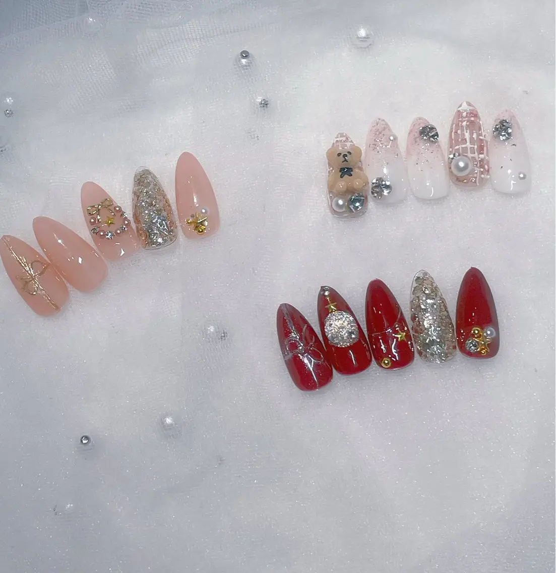 ネイル 冬ネイル クリスマス I-nail Moeのネイルデザイン