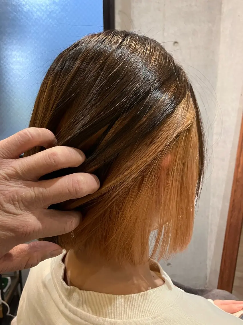 ミディアム カット 縮毛矯正 vi camino ミヤデラのヘアスタイル