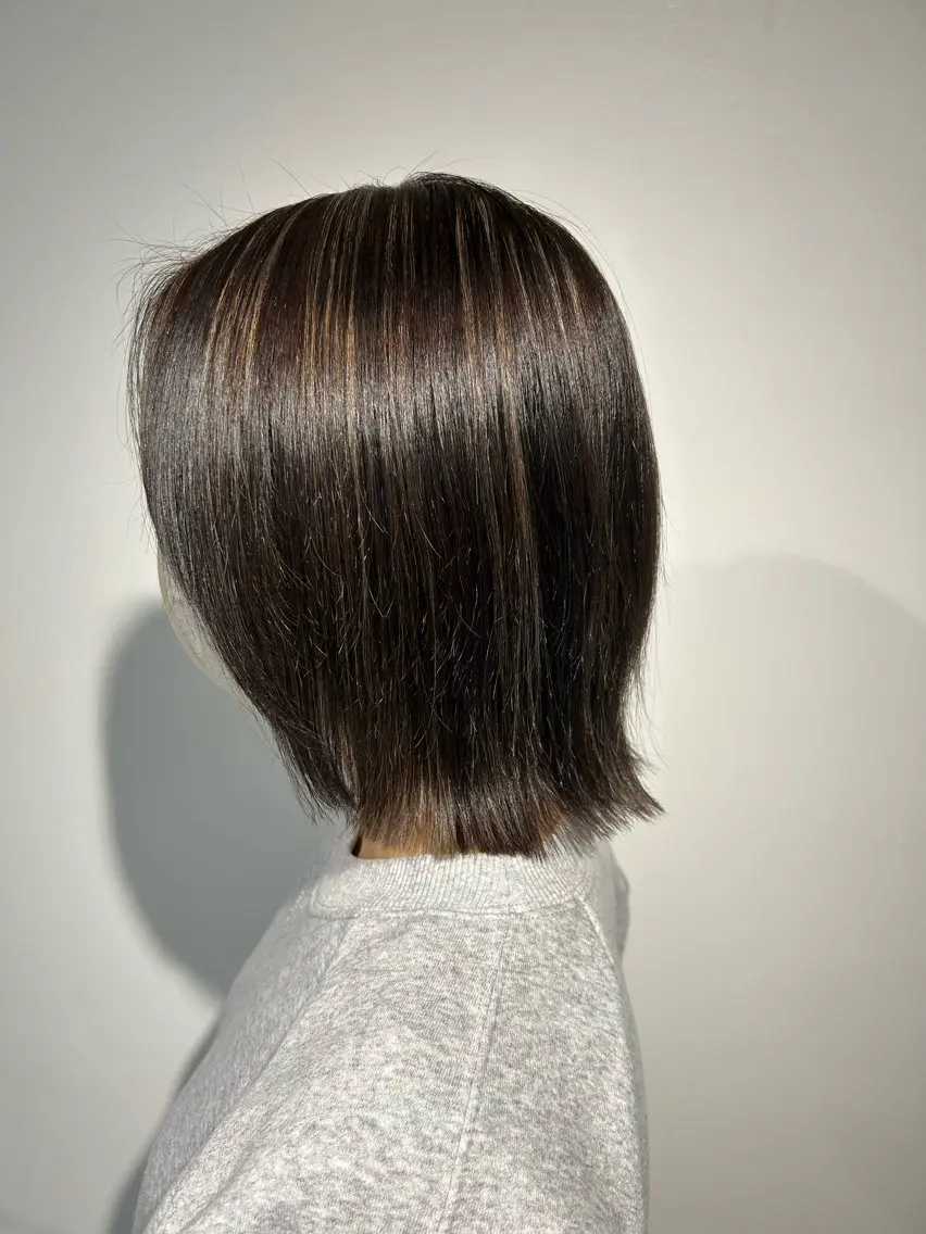 ミディアム カット ヘアカラー トリートメント カラーアンドケアリタ kitamuuuのヘアスタイル