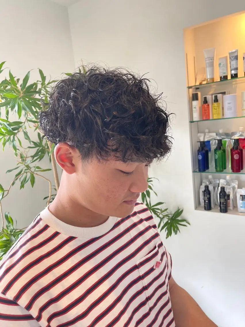 パーマ スパイラルパーマ 三好 達也のヘアスタイル