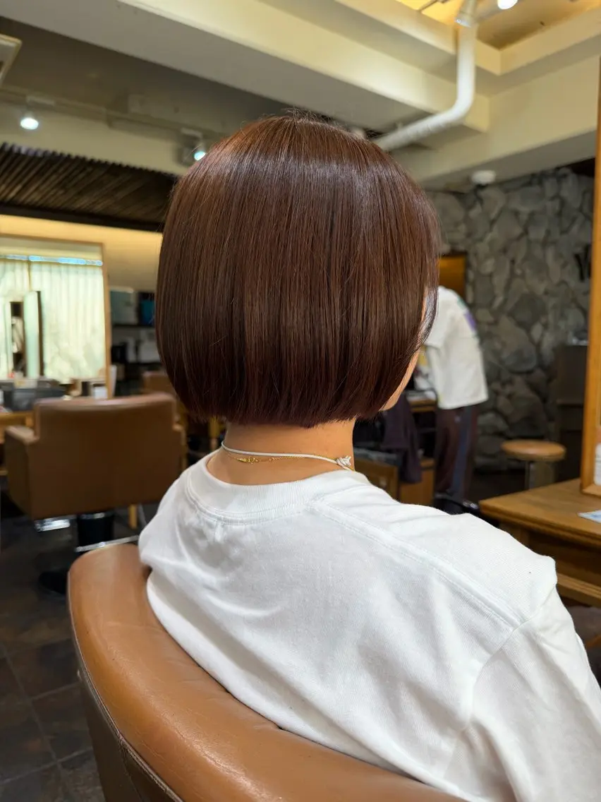 ショート ショートボブ ボブ ショートヘア トリートメント カット ヘアカラー トリートメント 國嶋 佑のヘアスタイル