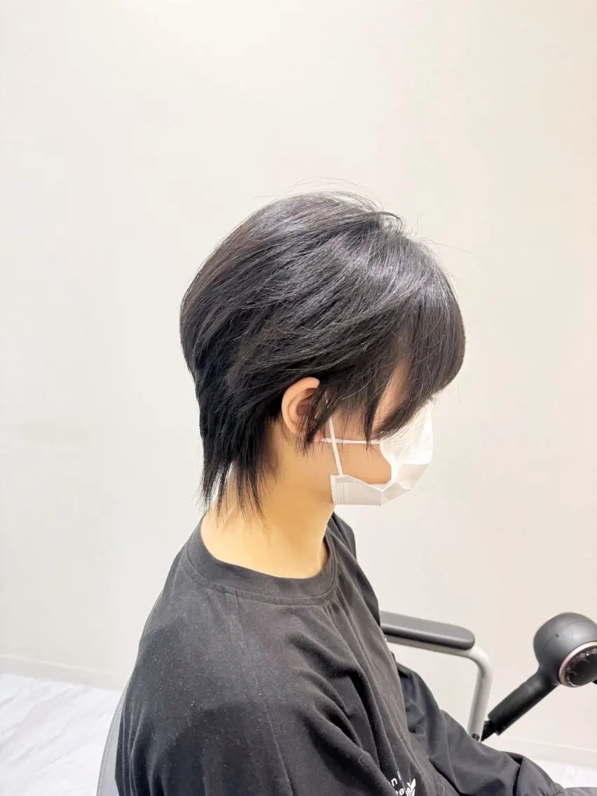 ショート ショートヘア ウルフカット カット 丹野 圭太のヘアスタイル