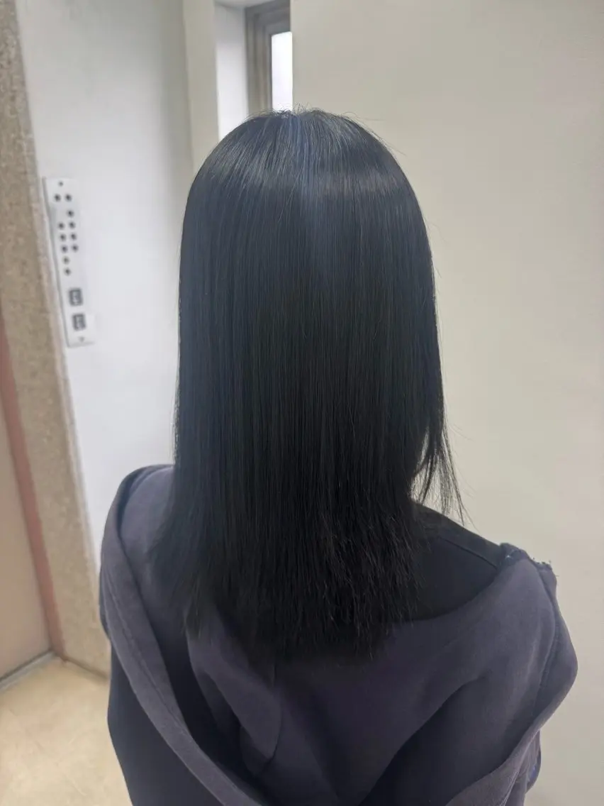 ロング ヘアカラー トリートメント 中韓𝒎𝒊𝒙🎀 ブラウン🤎レイヤーのヘアスタイル