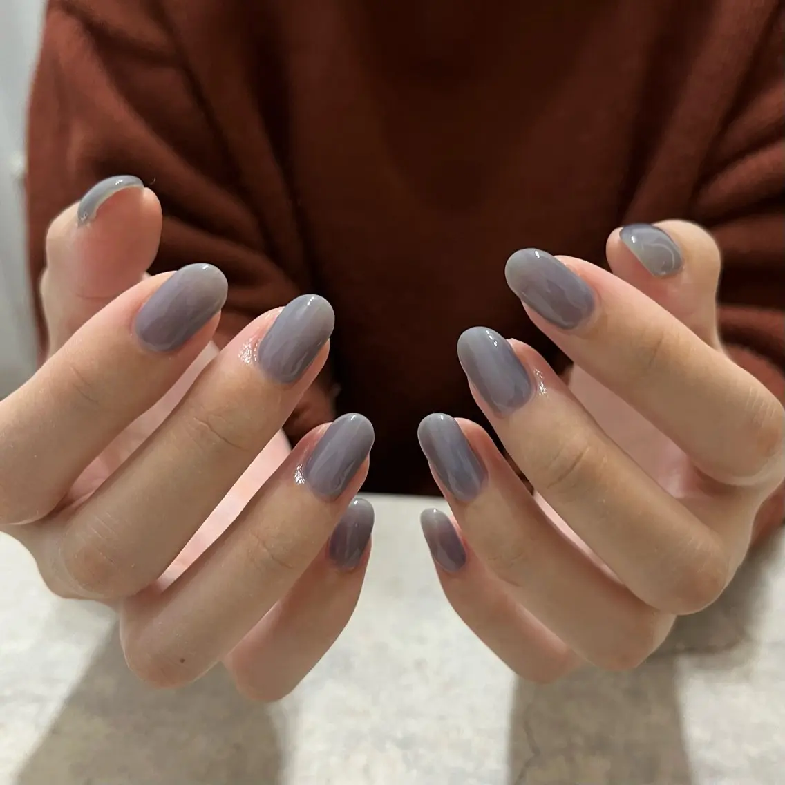 ネイル グリーン ハンドネイル vegh. nail/阿波座のネイルデザイン