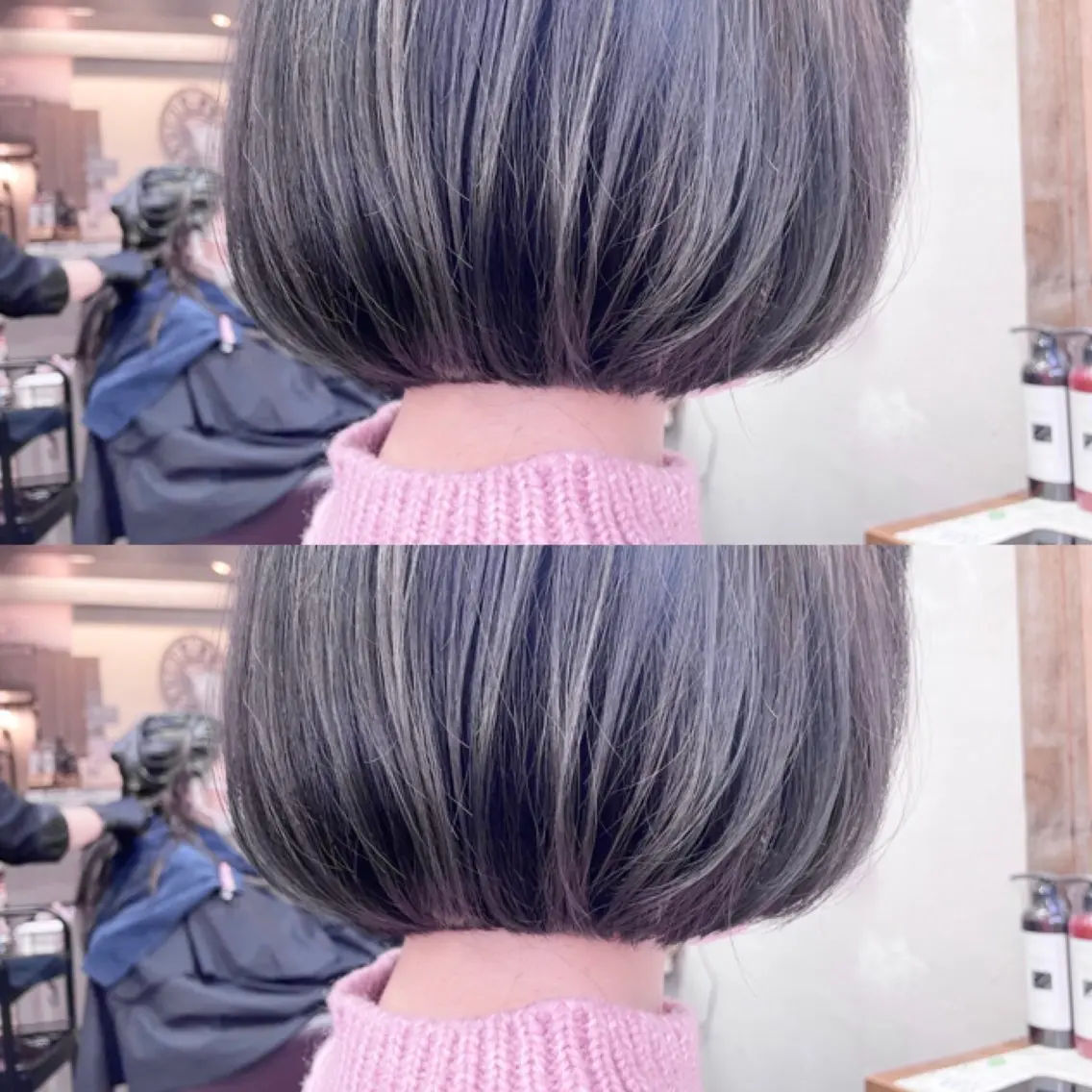 ショート カラー シアカラー×髪質改善 技術保証/浦前翼のヘアスタイル